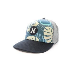 Hurley M Balboa Trucker Capuchon, Bleu/Noir, Taille Unique Homme