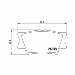 Image de Brembo 4 plaquettes de frein P83089