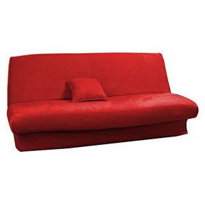 Antonouse Housse de clic clac Extensible 120 to 140cm-180 to 200cmRed