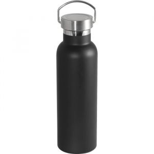 Bouteille Isotherme 300ml Acier Inox - Chaud 6h, froid 12h - Noir