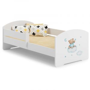 Lit enfant LUK BAR 140x70 Ours avec matelas