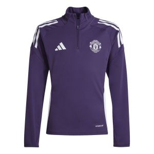 Adidas Manchester United Maillot d'Entraînement Tiro 25 - Aurora Plum/Blanc/Noir Enfant, pointure 128 cm - ['Violet'] - Taille 128 cm