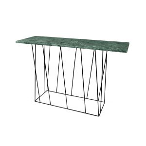 Image de TemaHome Console "Helix" 120cm Marbre Vert & Métal Noir