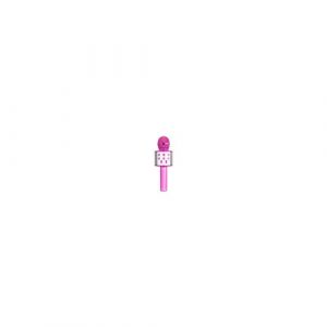 Image de Avizar Micro karaoké Bluetooth avec fonction enregistrement et carte micro-SD - Rose