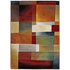 Tapis g&eacute;om&eacute;trique multicolore 160x230 cm
