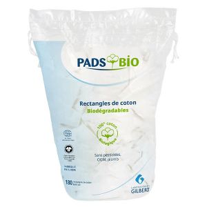 Laboratoires Gilbert Gilbert pads coton bio 180 rectangles