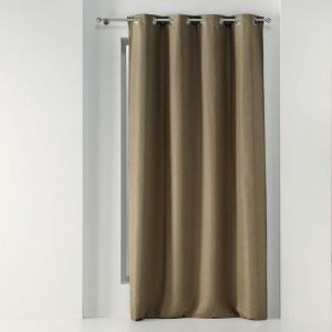 Rideau Occultant "Tissea" 135x240cm Noisette Prix