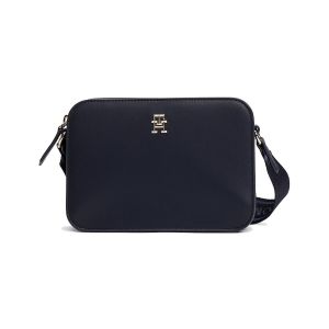 Tommy Hilfiger Sac à Bandoulière Femme Logotape Camera Bag Large Bandoulière, Bleu (Space Blue), Taille Unique