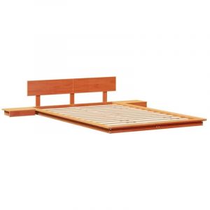 VidaXL Cadre de lit Marron 120 x 190 cm bois
