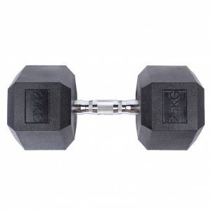 SPORTINATOR Haltère hexagonale de 25 kg