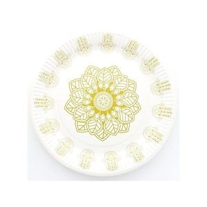 10 Assiettes orientale Or