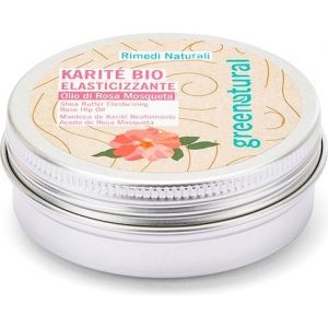 Greenatural Burro di Karit&egrave; Bio con Olio di Rosa Mosqueta Elasticizzante - 50 ml