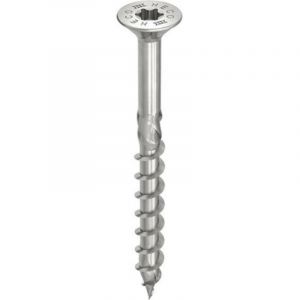 Heco Vis -Topix-Plus Zingu&eacute; blanc - Acier inoxydable A2