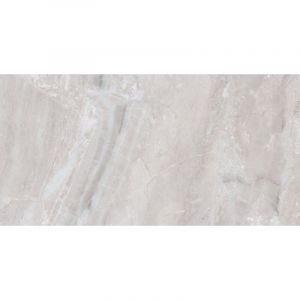 Carrelage imitation travertin Caster gris 33x66 cm
