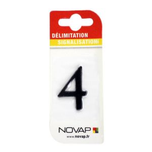 Novap Chiffre 4 Noir Hauteur 40mm - 4621272