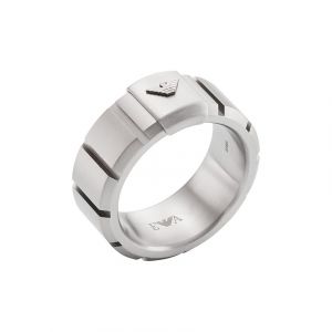 Emporio Armani Herrenring Edelstahl Herrenschmuck 1 ct (96.59 € / 1 ct)