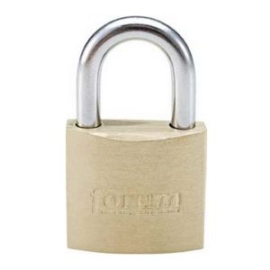 Forum Cadenas en laiton, Taille : 40, Epaisseur de l'&eacute;trier 6 mm, Hauteur int&eacute;rieure de l'&eacute;trier 22 mm