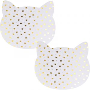 Linnea Set de table chat lot de 2 - Blanc