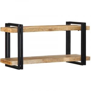 VidaXL Tagère murale 90x33x45 cm bois de manguier massif brut