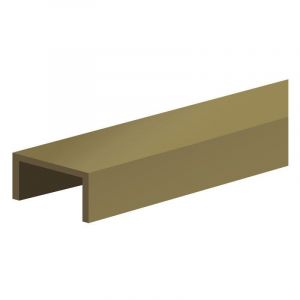 Image de Slid'up by Mantion Profil en U pour porte 16 mm - L 3000 mm - bronze