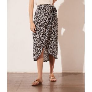 Image de ETAM Jupe portefeuille avec nud - LANKA - 38 - Noir - Femme - Taille 38