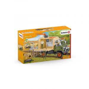 Schleich Gros camion sauvetage d’animaux - Coffret Wild Life - 42475