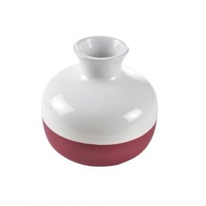 Vase Rond C&eacute;ramique "Winter Blush" 16cm Bordeaux Prix