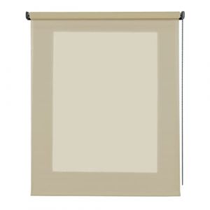 Store Enrouleur translucide Deco, Store Enrouleur décoratif Deco à l'aspect Textile, Store Transparent Moderne, pour Les fenêtres et Les Portes, jusqu'à 200 cm de Large! | Deco Beige, 80 cm x 250 cm