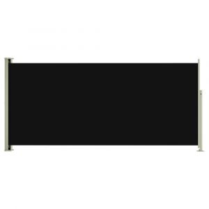 Auvent paravent store brise-vue latéral rétractable de patio jardin terrasse balcon protection visuelle écran 140 x 300 cm noir 02_0007246