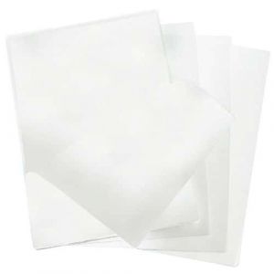 DESQ Pochettes de plastification - A7, 125 microns, Brillant, Coins arrondis, Pochettes à plastifier, 100 pièces, 80 x 111 mm, Premium