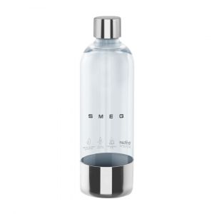 Smeg Bouteille 1 L pour machine a soda SKC01 en Tritan Renew - capacité 800 ml nette avec bouchon en acier inox