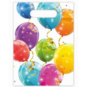 Image de Procos PR88152 Lot de 6 sacs de f&ecirc;te en forme de ballons Multicolore