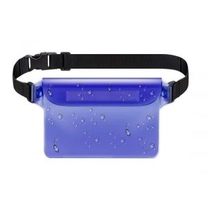Sac banane étanche réglable / sac mobile Bleu