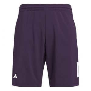 Adidas Homme Club Tennis Climacool 3-Stripes Shorts, Aurora Plum, M 7 inch