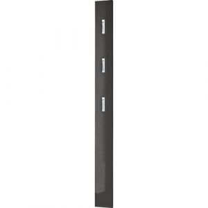La Germania Vestiaire ouvert 3255-547, avec trois patères dépliables en métal, graphite brillant, 15 x 170 x 3 cm (l x h x p)