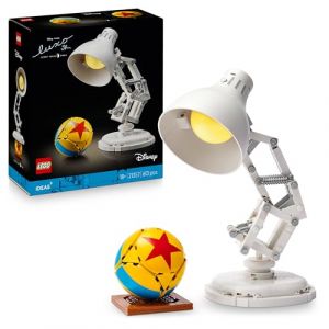 Lego Ideas Disney Pixar Luxo Jr. - Set pour Adulte - Lampe à Construire - Maquette Collector avec Références Cachées au Film - Décoration Intérieure pour Bureau - Idée Cadeau pour Femme ou Homme 21357