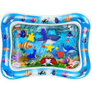 Image de Frummel Water Playmat Baby - Matelas d'eau - Matelas de jeu - Gonflable - Jouets d'eau pour bébé - Cadeau de maternité - Poisson-clown