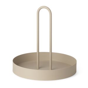 Image de Ferm Living Plateau Grib / Ø 28 cm - Métal beige en métal