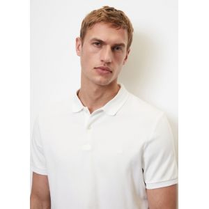 Marc O'Polo Polo à manches courtes en maille piquée Shaped Fit - Couleur blanc - Taille M