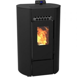 Poêle à granules étanche - LVZ LEANDRO 9 UP - Noir