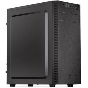Endorfy Armis 100 Solid, Petit boîtier PC ATX, Ventilateur de 120 mm Inclus, jusqu'à 335 mm GPU, Max. 165 mm CPU Cooler, 2X USB-A en façade, Lecteur de Carte mémoire, EY2A015