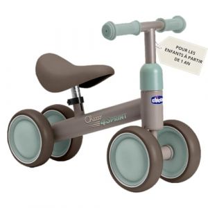 Chicco Draisienne V&eacute;lo Beb&eacute; 1 an sans P&eacute;dales, pour Enfants, Conduite Souple, Roues en Caoutchouc, si&egrave;ge Souple antid&eacute;rapant, poign&eacute;es antid&eacute;rapantes, 1-3 Ans, Max 20 kg, Beige