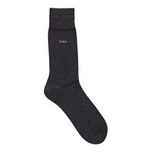 Boss Effect Chaussettes mi-mollet à logo en coton égyptien mercerisé Gris - Couleur Gris - Taille XXL