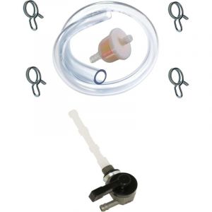 Cyclingcolors Kit robinet essence + durite + filtre + collier compatible avec MBK 51 moto scooter mobylette cyclomoteur