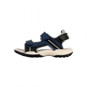 Geox J Borealis Boy A Sandale, Denim/Grey, 27 EU