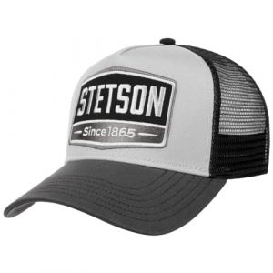 Stetson Casquette de - Trucker Cap Gasoline - pour Unisexe - noir/gris