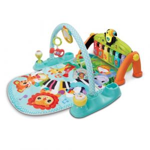 Vtech Tapis Tap Tap Piano Évolutif 5 en 1 - Tapis d'Éveil avec Arche d'Éveil, Piano Bébé Lumineux et Hochets - Jeu Musical et Évolutif - Motricité Bébé - Cadeau de Naissance - Contenu en Français