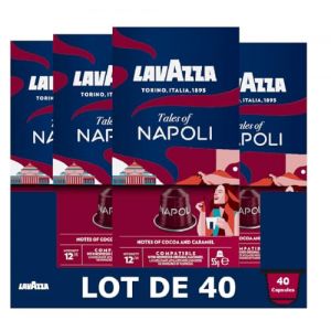 Lavazza Capsules Café - Contes de Naples - Intensité 12/13 - 40 Capsules - Compatibles Nespresso