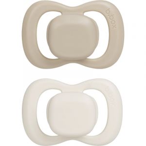B.Box Natural Rubber 6m+ chupete Vanilla/Latte 2 ud