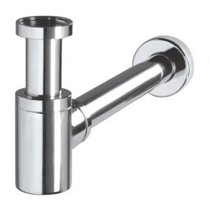 Wirquin Lineis Mini siphon de lavabo design en laiton chromé